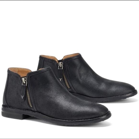 Trask Shoes - TRASK Trask Italian Leather Suede Aubrey bootie Women's Size 6 M